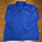 Callaway Sweater Mens XL Blue Pullover 1/4 Zip Long Sleeve Golf