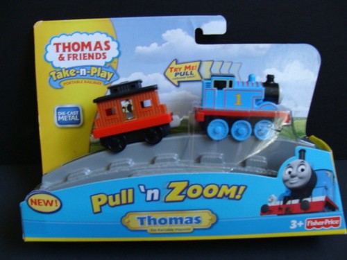 NEW THOMAS & Friends Take 'n Play PULL 'n ZOOM Thomas Diecast Metal Train Along