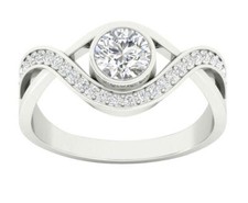 SI1 G Natural Diamond 1.00 Ct Solitaire Anniversary Ring 10.10MM 14K Solid Gold