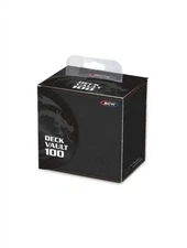 BCW Black Deck Vault LX Leatherette Collectible Gaming Card Storage Box