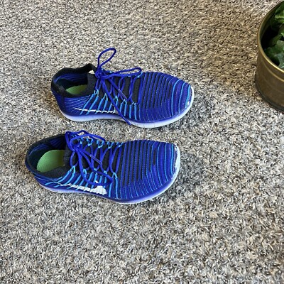 Nike Womens Free RN Motion Flyknit 834585-400 Blue Running