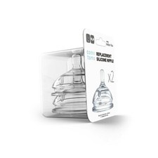 NIB Comotomo Silicone Replacement Nipple, Medium Flow, 3-6 Months, 2 Count