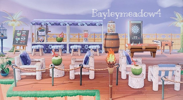 Animal Crossing MY ORIGINAL DESIGN PIC Deluxe Outdoor Beach Bar EBay