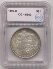 1890-O Morgan Silver Dollar ICG MS62