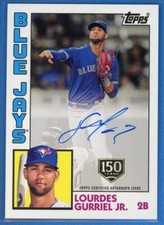 2019 Topps 1984 Autograph 150th Anniversary 84A-LG Lourdes Gurriel Jr #/150 Auto