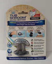New Tub Shroom Ultra Edition Stainless Steel Hair Catcher Stops Tub Drain Clogs