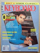 KEYBOARD  1987  n.09 -  Con FLEXY DISC_ Michael Martian . Casio FZ1 Roland d50,