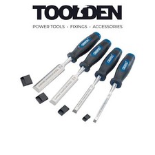 Image of Draper 83351 Bevel Edge Wood Chisel Set (4 Piece)