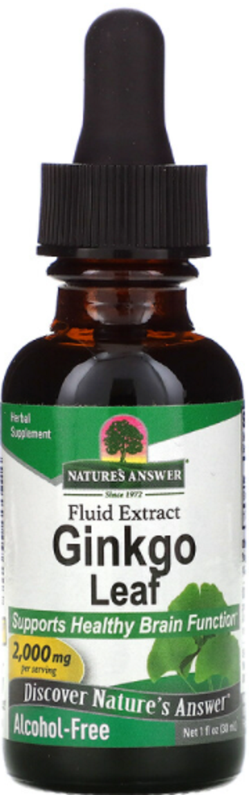 Nature's Answer Ginkgo Leaf 2000mg 30ml Liquid