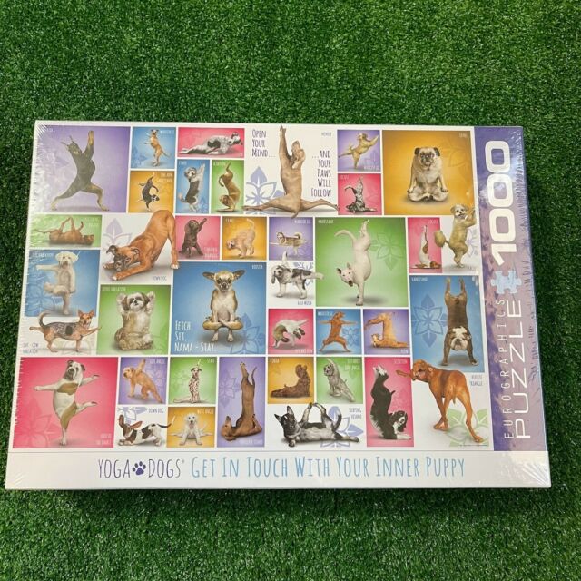 Yoga Dogs get in touch with your inner puppy 1000-pcs Jigsaw Puzzle Sealed NEW