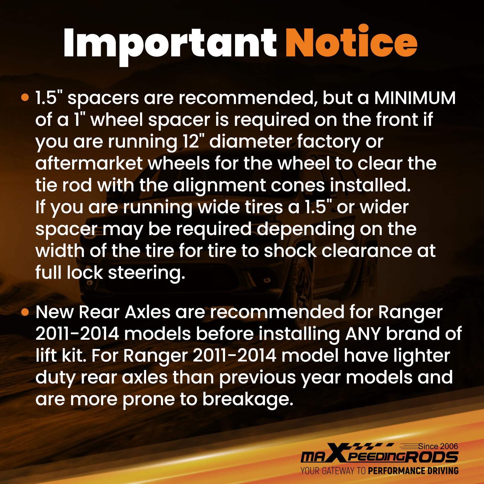 3" Full Lift Kit for Polaris Ranger 500 700 800 EFI XP & HD IRS 2010-2014