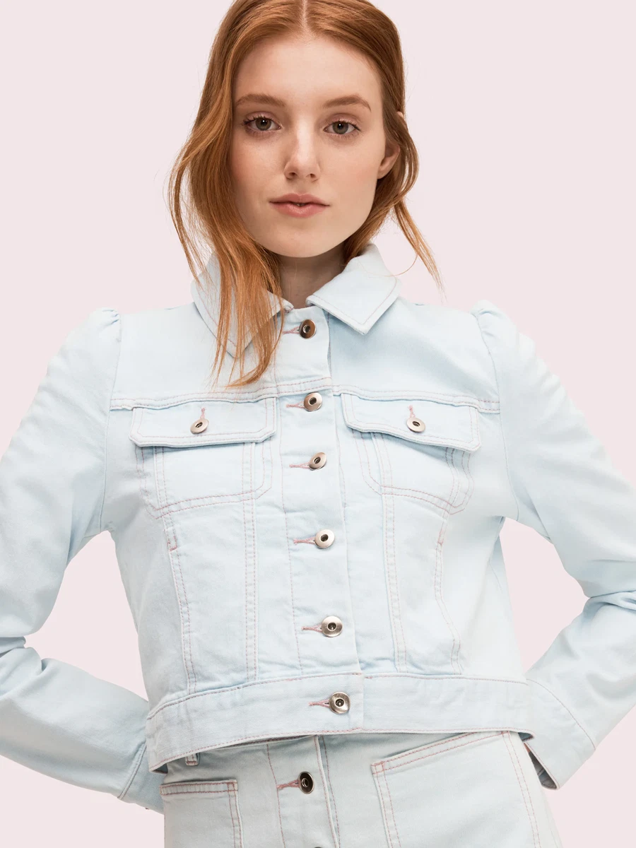 Kate spade white denim clearance jacket