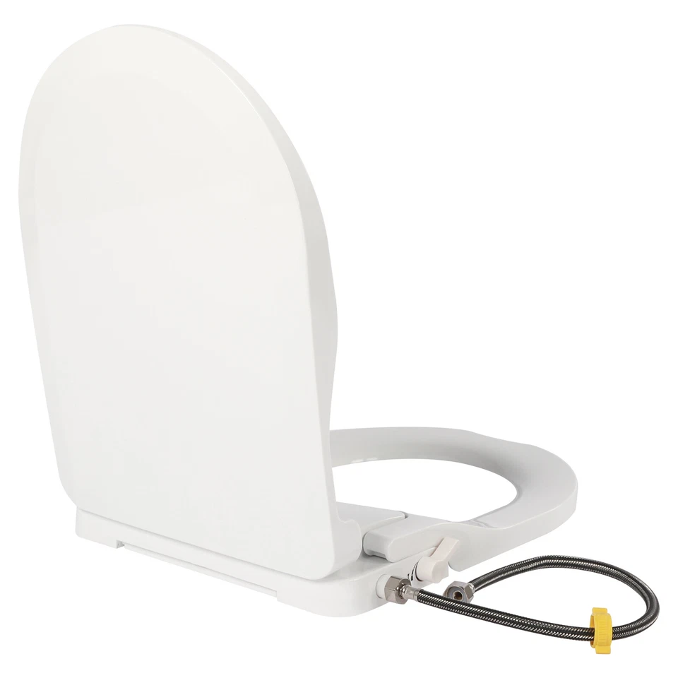 D-Form Toilettensitz WC-Sitz Bidetaufsatz mit Integriertem Bidet Dusch WC Seat - Bild 2 von 4