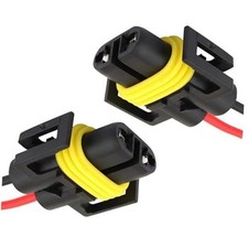 2 PCS H11 Socket Wire Harness Connectors, Waterproof Fog Light Harness Plug,
