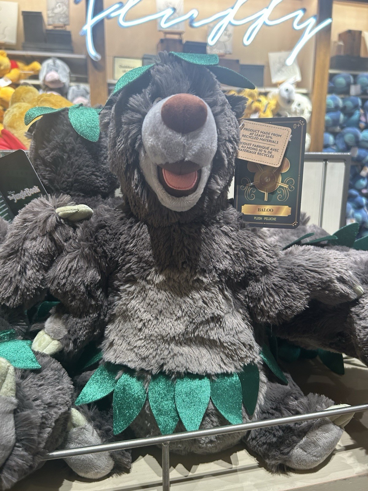 Disney Parks 2025 Vault Collection Jungle Book Baloo Bear Plush Stuffed Toy