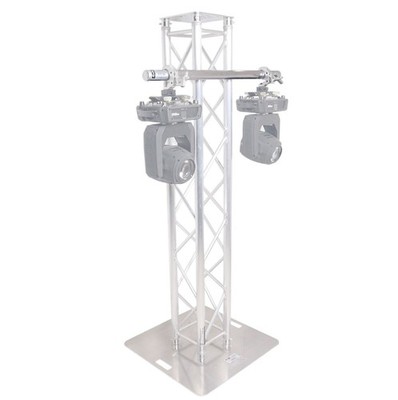 Truss Pole 40''  w/2 Dual welded clamps for Mounting to 2'' F34 Truss Segments