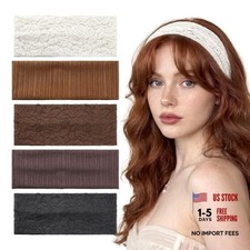 Floral Lace Headbands for Women - Elegant Stretchy Wide - 5 Pcs