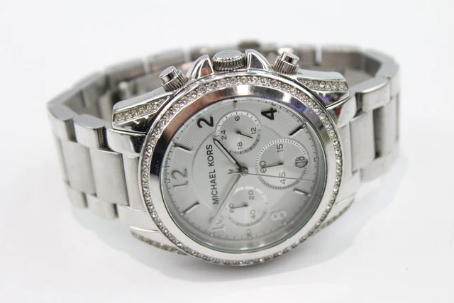 28 Womens Michael Kors Chronograph Watch Quartz WORKING