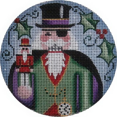 Needlepoint Handpainted Rebecca Wood Herr Drosselmeyer 4''