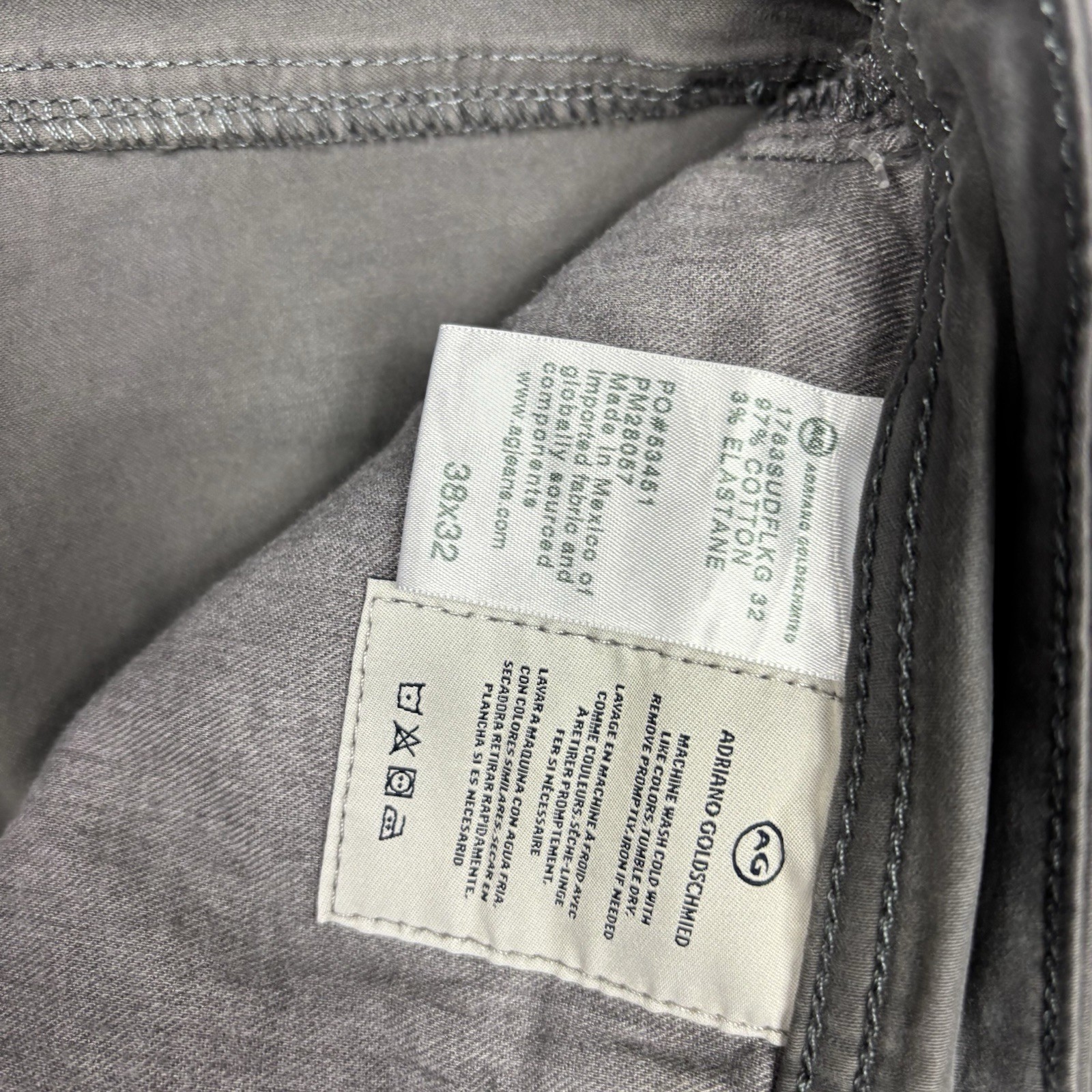 AG Adriano Goldschmied Tellis Modern Slim Casual Canvas Chino Pants Mens 38x32 thumbnail 7