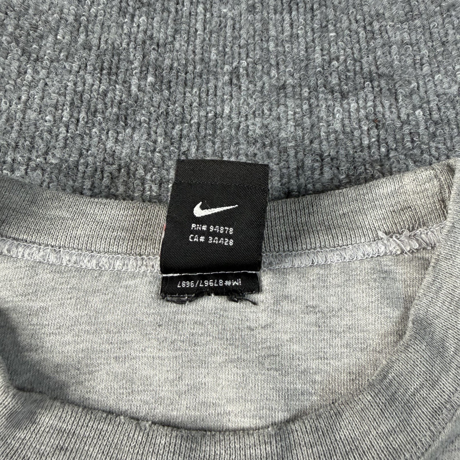 Vintage Nike Florida Gators Spell Out Crewneck Mens Large Center Swoosh Gray Y2K thumbnail 5