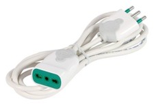 Fanton Prolunga elettrica (3m) H05VV-F 3x1,5 mmq (16A 2P+T) Bianco 92670