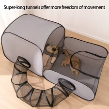 3-In-1 Outdoor Portable Scalable Pet Cat Playpen Tent Tunnel House Enclosures