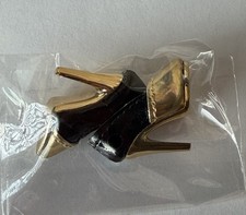 La Magicienne Ginger Gilroy Black Gold Heels Pumps Poppy Parker New