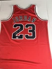 Michael Jordan Signed Chicago Bulls #23 Red Basketball Custom Jersey PSA/DNA