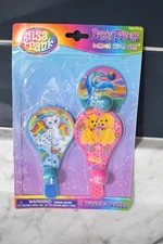 Vintage Lisa Frank Paddle Balls Party Favors Lot of 3 Open Package