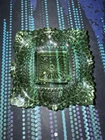 Federal Glass Traditions Square Candy Dish Green 4-inch Square Vintage 1970s