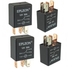 5 Pin 12V 30A SPDT Relay High Performance Multi-Purpose Waterproof Stable Relay