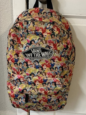 #ad #ad DISNEY VANS OFF THE WALL PRINCESS BOOK BAG BACKPACK RARE $30.00
