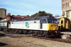 DIESEL LOCOMOTIVE PHOTOGRAPH CLASS 47 47599 Bournemouth 16-02-1988 Mike Spencer