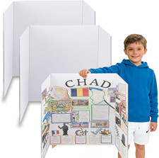 36  X 48  Trifold Poster Board  White Corrugated Project Boards for Presentations