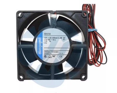 3312U Axial Cooling fan DC12V 235mA 90mm IP68 waterproof Computer fan 2-wires  *