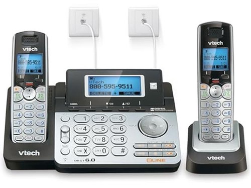 VTech DS6151-2 2 Handset 2-Line Cordless Phone  Assorted Sizes , Pattern Names 
