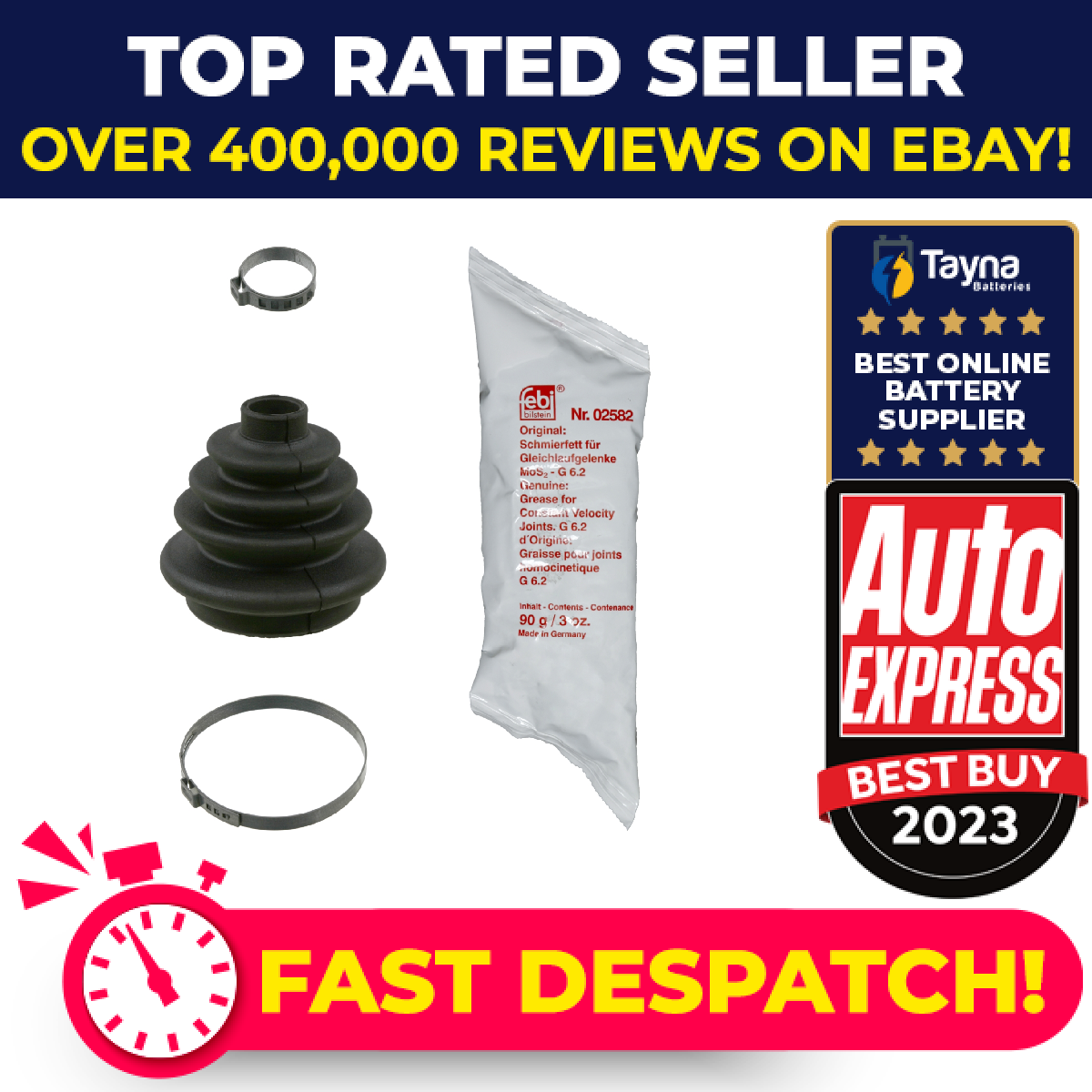 CV Joint Boot fits FIAT SEICENTO 187 Outer 9 1.1 97 to 10 C.V. Driveshaft Gaiter