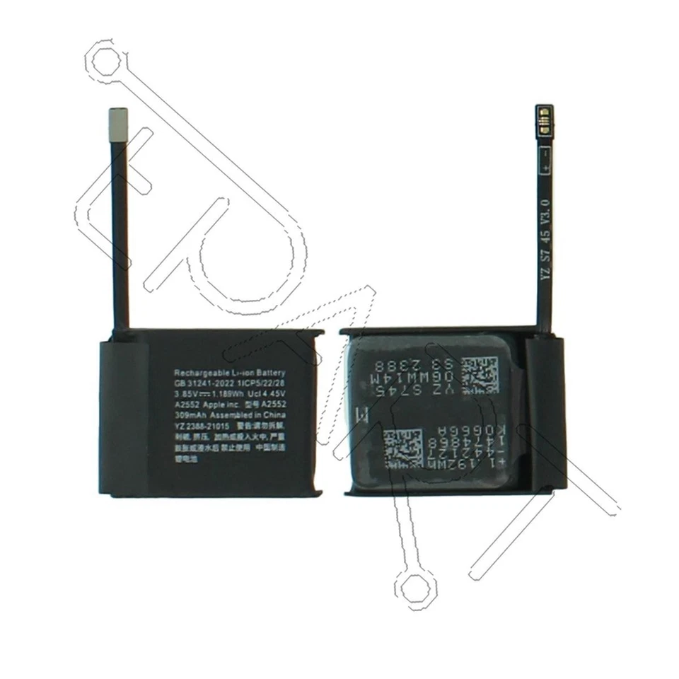 Apple Watch Series 7 45mm GPS + Cellular Battery Replacement A2552 309mAh