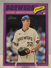 2026 Topps Heritage - Jacob Misiorowski #144 Light Purple Border (RC)