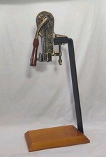Legacy Estate Bottle Opener  Bar Top Wine w/ Cork Screw & Wood Base 23"