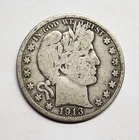 1913-S Barber Half Dollar – Choice VG