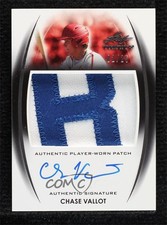 2014 Leaf Trinity Patch Auto Silver 2/25 Chase Vallot #PA-CV1 Patch Auto 3c7