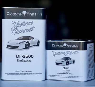 Diamond 2:1 DF-2500 Euro Auto Clear Coat Kit 7.5 Liter High Solid High Gloss
