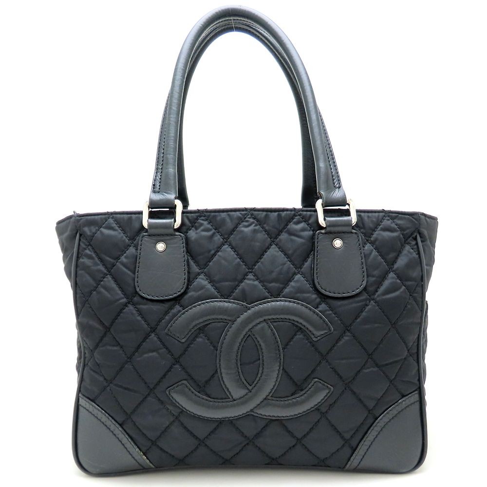 Chanel A33100 Tote Bag Parisyork Line Nylon X Calf Black 352343 r10_0806