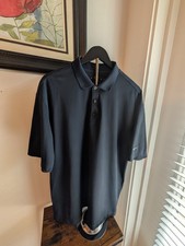 Nike Dri -fit Golf Polo Shirt, Navy, XL, Whicking Technology, Sleeve Has Logo