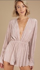 Tobi Women s The Lowdown Champaign Pink Plung...