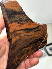 Tri-flow Sheen/Lace Obsidian Slab Lapidary Cabbing Knapping Combo ship avail