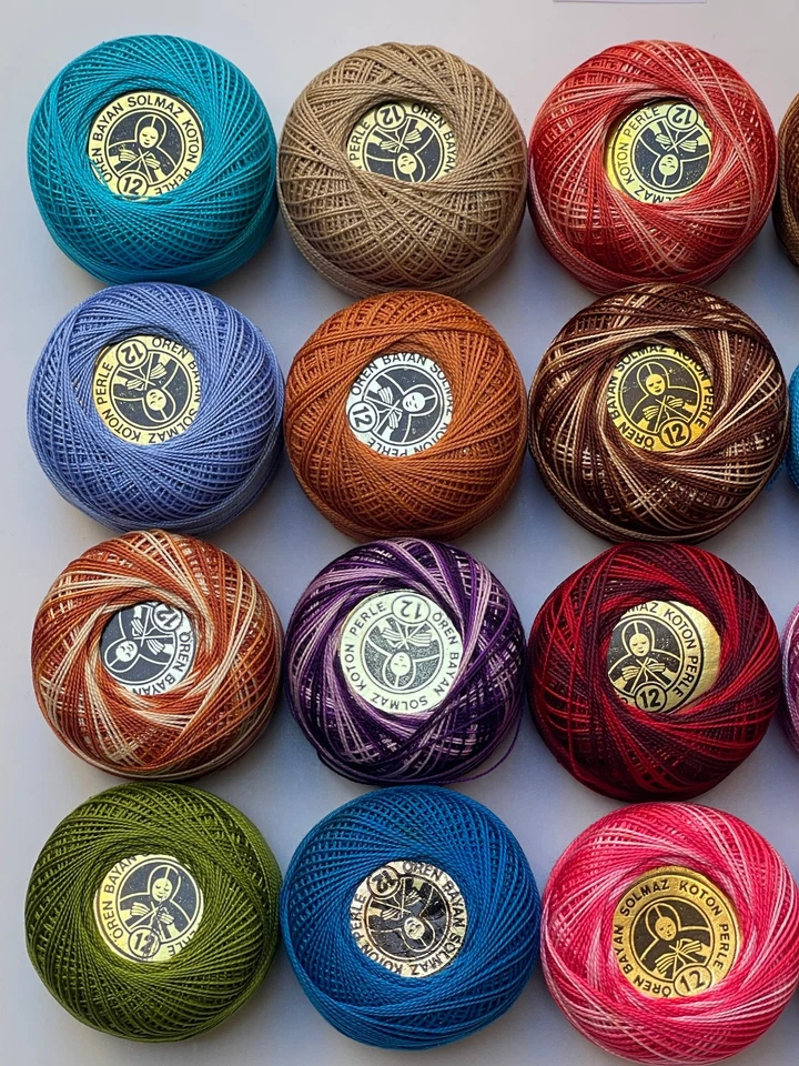 20 Balls Perle Cotton No:12 Embroidery Thread in Assrtd 20 different colours #19 - Image 2 of 4