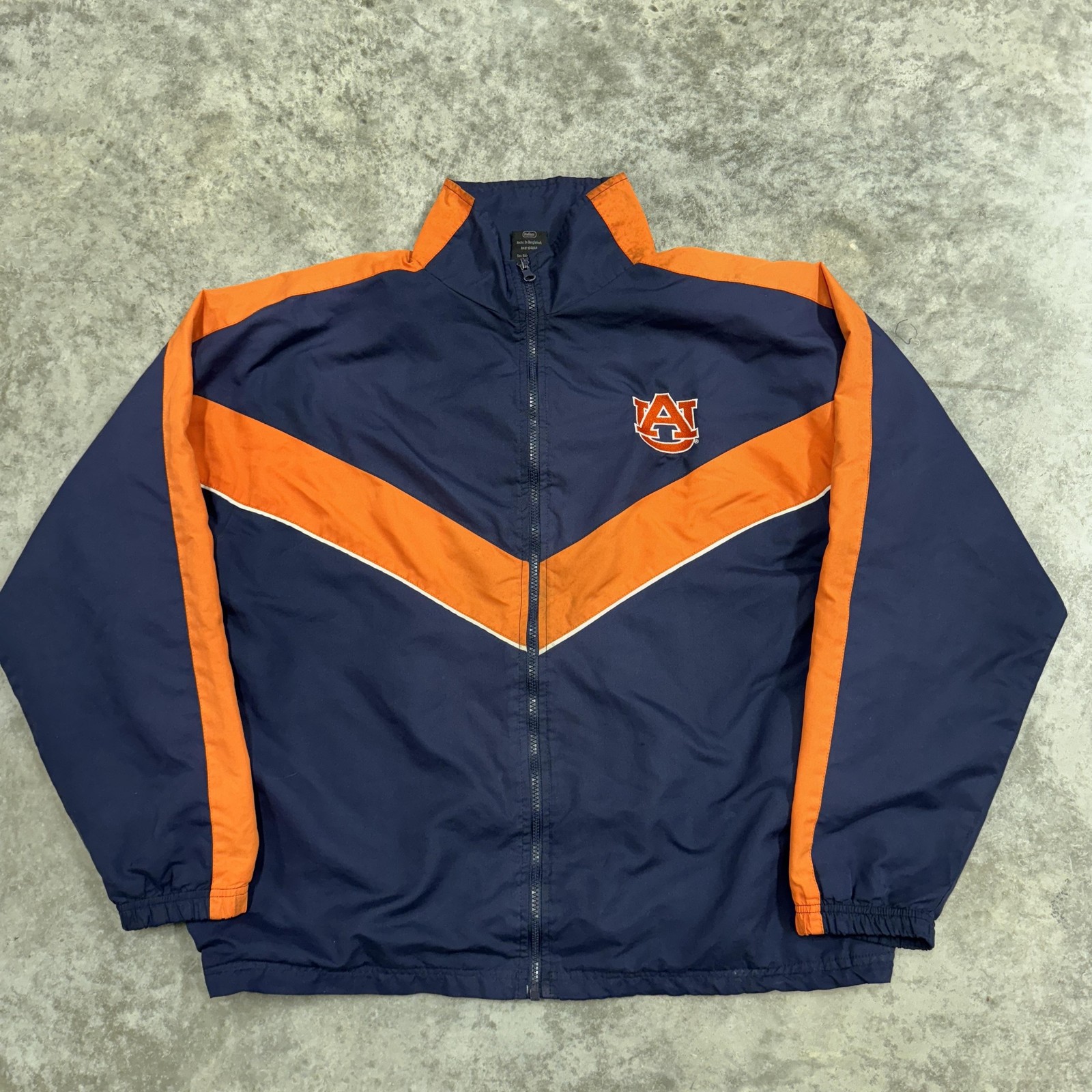 Auburn Tigers Jacket Mens Medium Blue Orange NCAA Football Starter Windbreaker